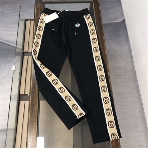 gucci logo pants replica|knock off Gucci fabric.